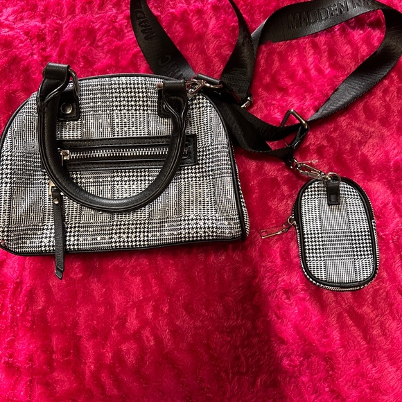 Madden NYC Other - NWOT Madden NYC Purse Black and White Checkered Kids Bag Set